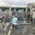 新堂墓地（松原市）にて「墓地清掃」に入らせていただきました｜新堂墓地でのお墓仕事は大阪石材まで