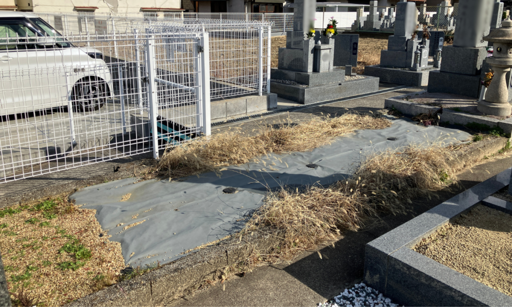 北宮門徒共同墓地(羽曳野市)墓地の清掃