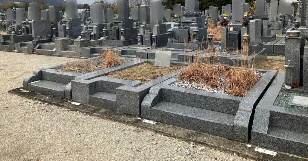 富田林霊園 巻石撤去