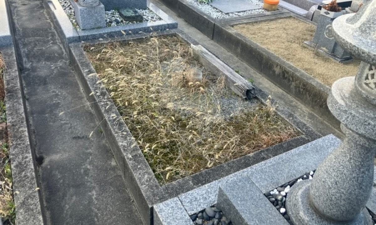三宅霊園（松原市）巻石撤去　大阪石材南大阪店