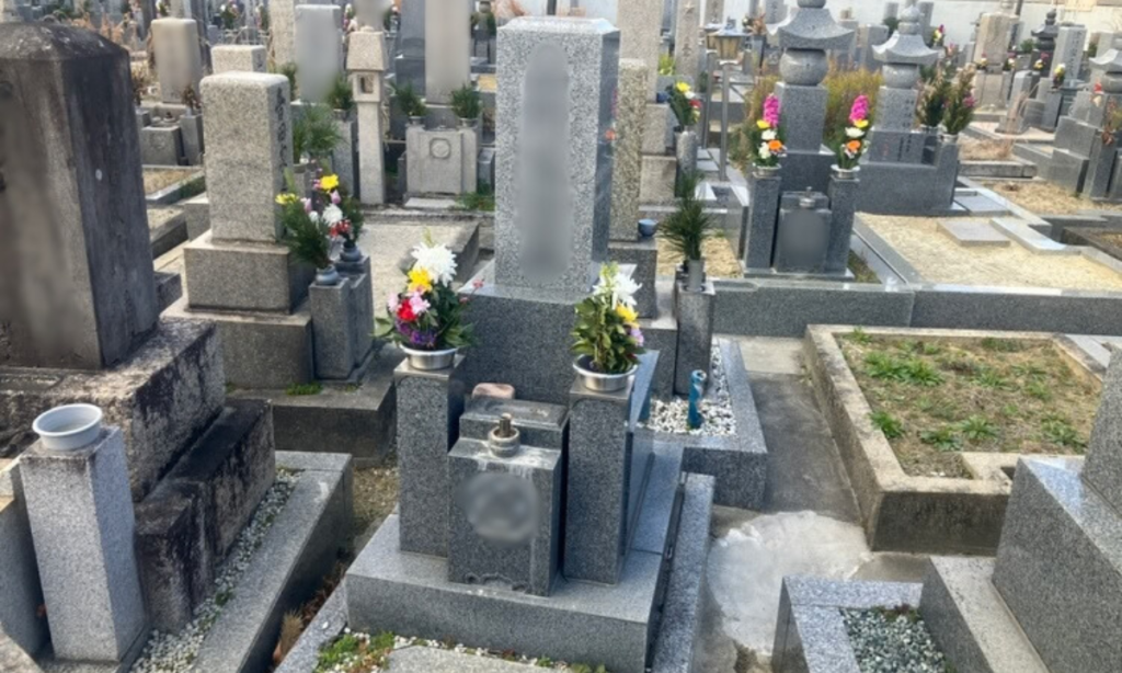 三宅霊園（松原市）巻石撤去　大阪石材南大阪店