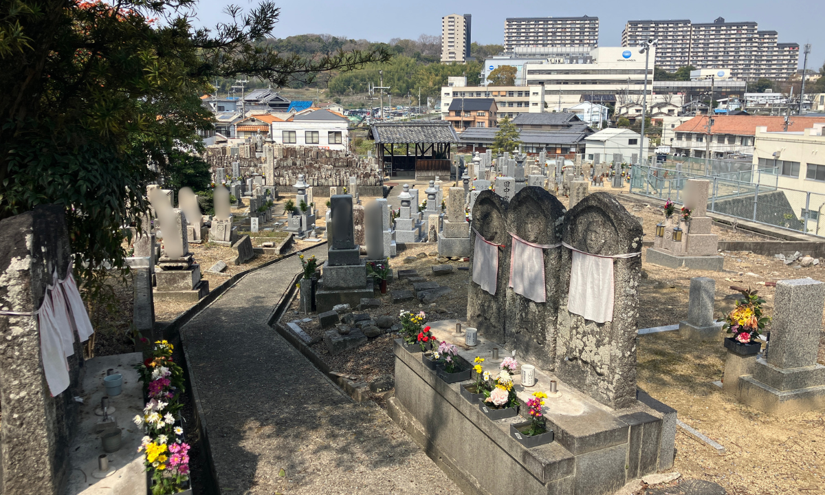 今熊墓地（大阪狭山市）定期清掃　大阪石材南大阪店
