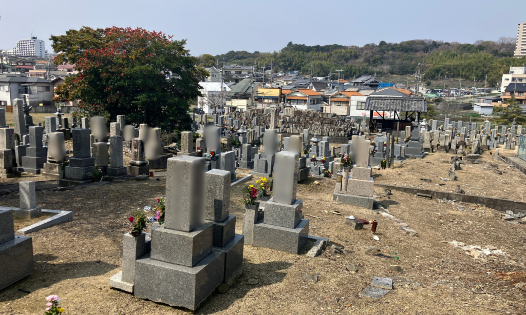 今熊墓地（大阪狭山市）定期清掃　大阪石材南大阪店
