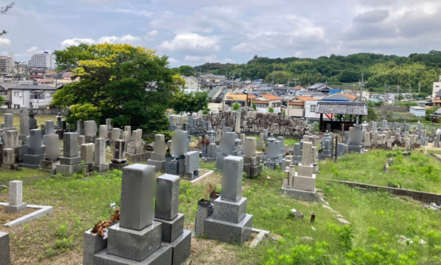今熊墓地（大阪狭山市）定期清掃　大阪石材南大阪店
